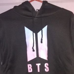 BTS cropped hoodie Medium